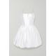RASARIO - Silk-satin Mini Dress - White