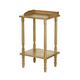 Premier Housewares Rubberwood Rectangle Console Table with Shelves Console Table Narrow Vintage Hall Table Telephone Table 62 X 36 X 29 Cm, Natural