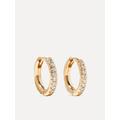 Ileana Makri - 18-karat Gold Diamond Hoop Earrings - One size