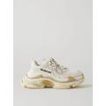 Balenciaga - Triple S Logo-embroidered Faux Leather, Faux Nubuck And Mesh Sneakers - White