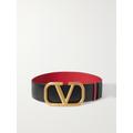 Valentino Garavani - Vlogo Reversible Leather Waist Belt - Black