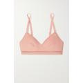 Eres - Lydia Soyeuse Picot-trimmed Stretch-jersey Soft-cup Triangle Bra - Pink