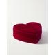 Roxanne First - Small Heart Velvet Jewelry Box - Pink