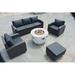Red Barrel Studio® Hortense Wicker/Rattan 6 - Person Seating Group w/ Cushions Synthetic Wicker/All - Weather Wicker/Wicker/Rattan in Black | Outdoor Furniture | Wayfair