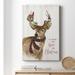 The Holiday Aisle® All Roads Lead Home Deer Premium Gallery Wrapped Canvas - Ready To Hang Canvas in White | 36 H x 24 W x 1 D in | Wayfair