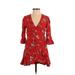 Trafaluc by Zara Romper: Red Floral Rompers - Women's Size X-Small