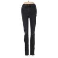 Madewell Jeans - Mid/Reg Rise Skinny Leg Denim: Black Bottoms - Women's Size 24 - Black Wash