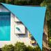 Artpuch 17 x22 x27.8 Customize Sun Shade Sail Miexd Turquoise UV Block 185 GSM Commercial Triangle Outdoor Covering for Backyard Pergola Pool (Customized Available) AT-10T