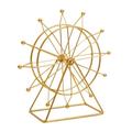 HOMEMAXS Ferris Wheel Decorations Iron Sculpture Decor for Living Room TV Cabinet Bookshelf