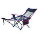 Folding Chaise Lounge Chair for Outside Beach Portable Heavy-Duty Camping Reclining Lounge Chair with Pillow