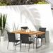 OWSOO Patio Chairs 4 pcs Steel and Textilene Black