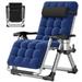 Docred Zero Gravity Chair Reclining Lounge Chair with Removable Cushion & Tray for Indoor and Outdoor Patio Recliner Folding Reclining Chair