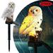 Ayamaya Solar Garden Lights Owl Solar Lights Outdoor Garden Waterproof Warm White LED Solar Stake Lights for Garden Patio Yard Lawn Walkway Decoration