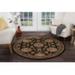 8ft Round Traditional Black Round Area Rugs for Living Room | Bedroom Rug | Dining Room Rug | Indoor Entry or Entryway Rug | Kitchen Rug | Alfombras para Salas 7 11 Round