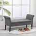 Storage Ottoman Bench with Arms Upholstered Tufted Storage Bench for Bedroom Entryway Bench Footstool with Large Storage