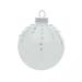 Kurt Adler 80MM Pearl White Glass Ornaments, 6-Piece Box - 3.15"