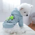 Sweat à capuche pour chien sweat-shirt de printemps pour chiot pyjama thème environnemental