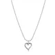 Collier pendentif coeur creux simple tour de cou boule collier doux et cool bijoux fantaisie