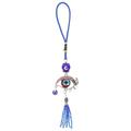 NUOLUX Evil Eye Pendant Amulet Hanging Charms Car Decor Eyes Pendent Wall Lucky Mirror View Rear Purse Window Holder Key Pedant