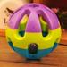 Temacd Pet Playing Ball Ball Shape Durable Colorful Cats Playing Ringing Ball for Chewing