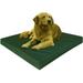 Extra Large Orthopedic Waterproof Memory Foam Dog Bed for Medium to Large Pet 47 X29 X4 Green Canvas Washable Cover