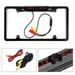 12V Car Front or Rearview Reverse View Backup Camera 8 IR Night Vision US License Plate Frame Black