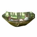 Camping Hammock Mosquito Net Portable Hammock with Net Single or Double Hammock Tent for Travel Camping Camping Accessories for Indoor Outdoor Hiking Backpacking Backyard Beachï¼Œarmy green