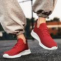 PEASKJP Mens Tennis Shoes Non Slip Shoes Casual Outdoor Work Shoes Training Shoes Red 8.5