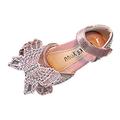 Children Dance Shoes Fashion Spring Summer Girl Dress Performance Princess Shoes Rhinestone Pearl Bow Flat Bottom Lightweight Baby Daily Footwear Casual First Walking