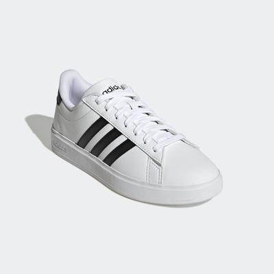 Sneaker ADIDAS SPORTSWEAR "GRAND COURT CLOUDFOAM LIFESTYLE COURT COMFORT", Gr. 43, schwarz-weiß (cloud weiß, core schwarz, core schwarz), Synthetik, sportlich, Schuhe, Design auf den Spuren des adidas Superstar Image