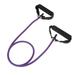 NUOLUX 1Pc Elastic Fitness Tubes Exercise Cords Yoga Pull Rope Rubber Exercise Resistance Bands Workout Bands with Door Anchor Handles(Purple)