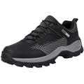 LBECLEY Non Slip Work Shoes for Men Walking Shoe Comfortable Leather Casual Tennis Shoes Men Hiking Shoes Black Size 39