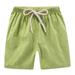 Baby Boy Shorts Casual Pants Summer Children Kids Boy Girl Linen Casual Shorts Elastic Waist Pants Clothes