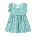 Rovga Casual Dresses For Girls Summer Dress Ruffled Sleeves Summer Floral Princess Dress Casual Dress Fashion Party Birthday Girl Dress