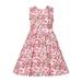 Rovga Casual Dresses For Girls Big Kids Collision Color Love Print Sleeveless Round Neck Dress Princess Dress Party Wedding Party Birthday Girl Dress