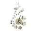 1 Set Wall Clock Self-adhesive Battery Operated Long Pointer 4 Numbers Silent 3D Mirror Butterfly Plum Blossom Art Clock Home Decor