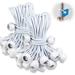 Bungee Balls 9 Inch 100 PCS White Tarp Bungee with Balls Heavy Duty Tarp Tie Downs Ball for Camping Shelter Cargo Tent Poles with UV Resistant