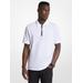 Michael Kors Cotton Half-Zip Polo Shirt White XXL