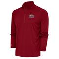 Men's Antigua Cardinal Sacramento River Cats Tribute Quarter-Zip Pullover Top