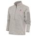 Women's Antigua Oatmeal Arkansas Travelers Fortune Half-Zip Pullover Jacket