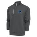 Men's Antigua Pewter Sugar Land Space Cowboys Generation Quarter-Zip Pullover Top