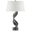 Folio 25.1" High Natural Iron Table Lamp With Natural Anna Shade