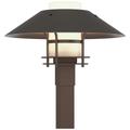 Henry 15.8"H Oiled Bronze Accented Bronze Outdoor Post Light w/ Opal S