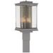 Kingston 20.1"H Gold Accented Steel Outdoor Post Light w/ Clear Shade