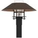 Henry 15.8"H Bronze Accented Black Outdoor Post Light w/ Clear Shade