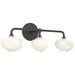 Ume 22"W 3-Light Oil Rubbed Bronze Bath Sconce w/ Frosted Shade