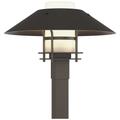 Henry 15.8"H Oiled Bronze Accented Smoke Outdoor Post Light w/ Opal Sh