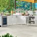 Westport Aluminum Outdoor Kitchen in Matte White - Corner Cabinet - Frontgate