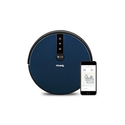 H.Koenig SWRC120 Saugroboter WaterMop Gyro+ Hohe Leistung mit WiFi, Google Home und Alexa, Wasserkapazität 350 ml, 100 min Autonomie, 4 Programme Image