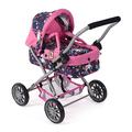 Bayer Chic 2000 - Puppenwagen Smarty, Kleiner Puppenwagen für Kinder ab 2 Jahren, Einhorn, Navy-pink, 555-43